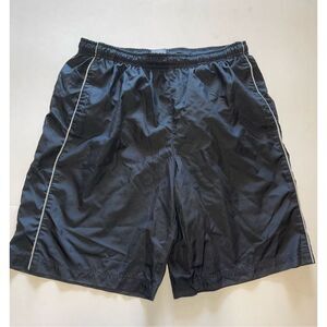 Nike Mens Athletic Shorts Black Drawstring Elastic Waist Activewear Size L Large
